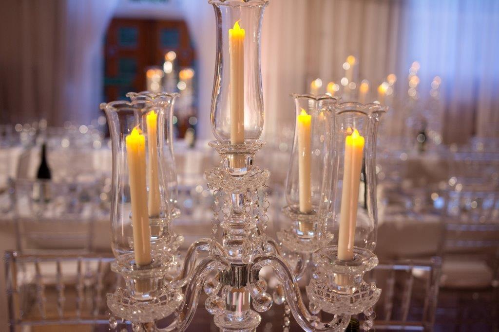 Ice Palace Wedding with use of Artificial Candles